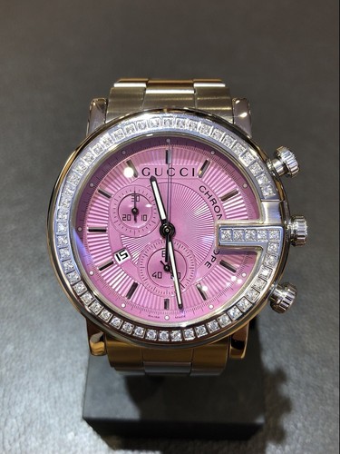 Gucci G-Chrono Diamond Set Lady's 