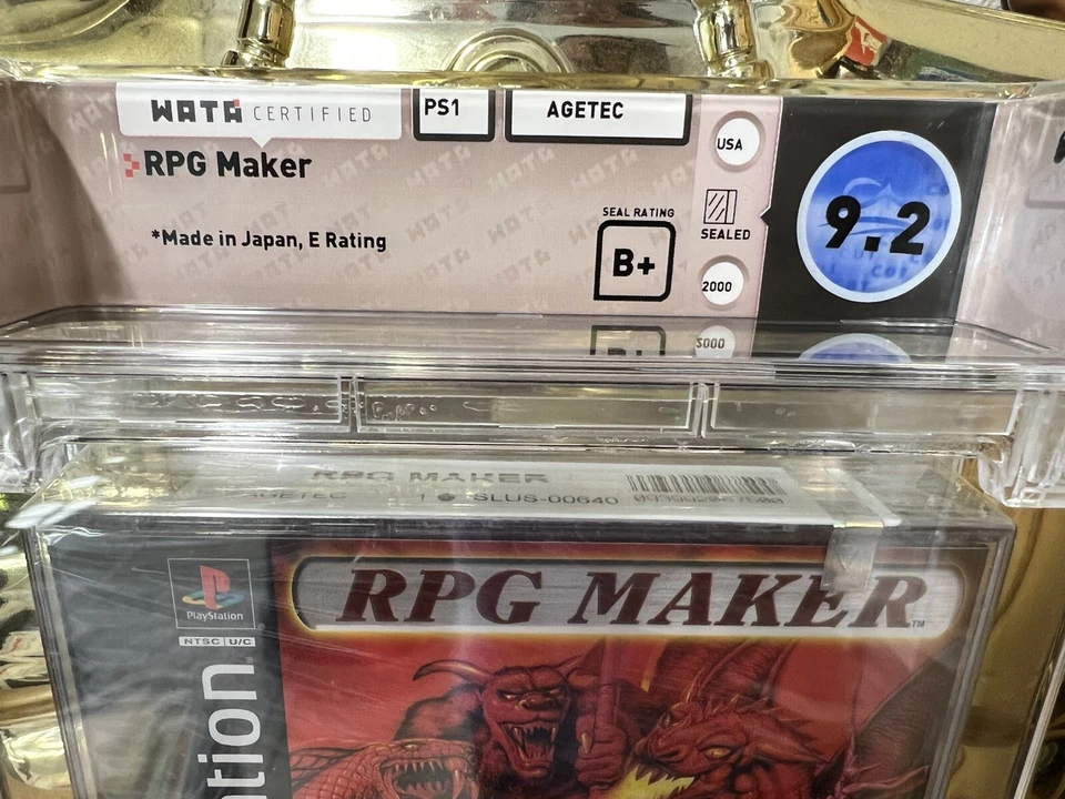 2000 Playstation PS1 RPG Maker Graded WATA 9.2 B+ Seal BRAND NEW SEALED - Image 2 of 4