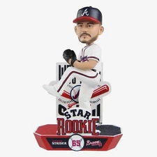 New FOCO Spencer Strider Atlanta Braves Star Rookie Prospect Bobblehead #/72