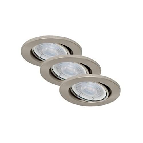 Briloner Leuchten - Lampade da soffitto a LED, set da 3, lampade a soffitto dimm