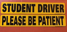 14"x 2" Please Be Patient Student Driver Magnet Car SUV Vehicle Magnetic Sign