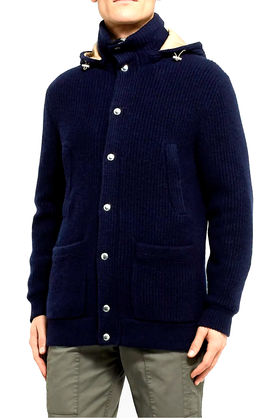 Brunello Cucinelli Padded Cashmere Hooded Cardigan Coat Jacket Parka 58
