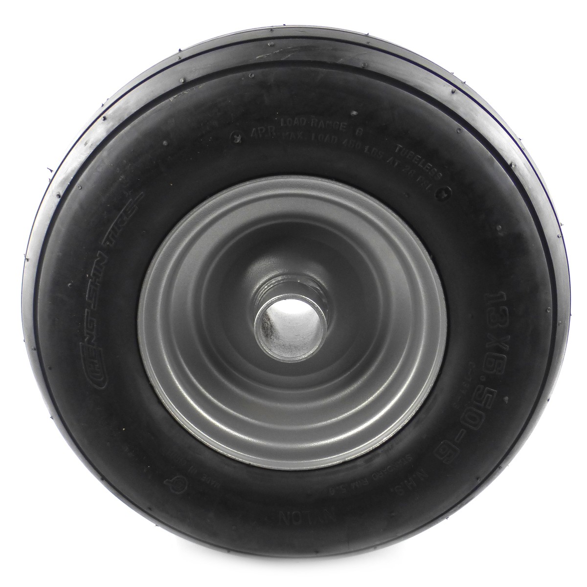 Dixie Chopper Front Wheel 13x6.5x6 Pneumatic Rib Tire for