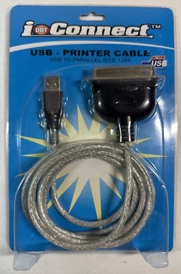 I.Connect / USB to Parallel Printer Cable / New