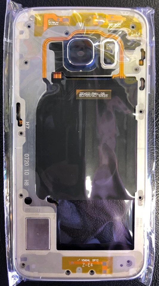 Bisel de marco medio de metal de repuesto para lente de cámara Samsung Galaxy S6 EDGE ¡y más! Foto 4 de 4