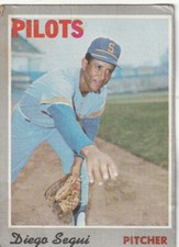 FREE SHIPPING-FAIR-1970 Topps Diego Segui #2