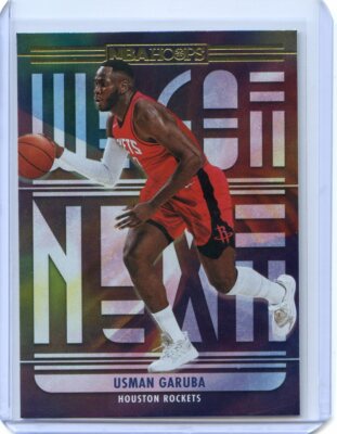 2021-22 Hoops NBA USMAN GARUBA RC Rookie We Got Next Holo Parallel #23 ROCKETS