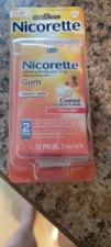 Nicorette Gum 20 pieces, 2 mg Fruit Chill