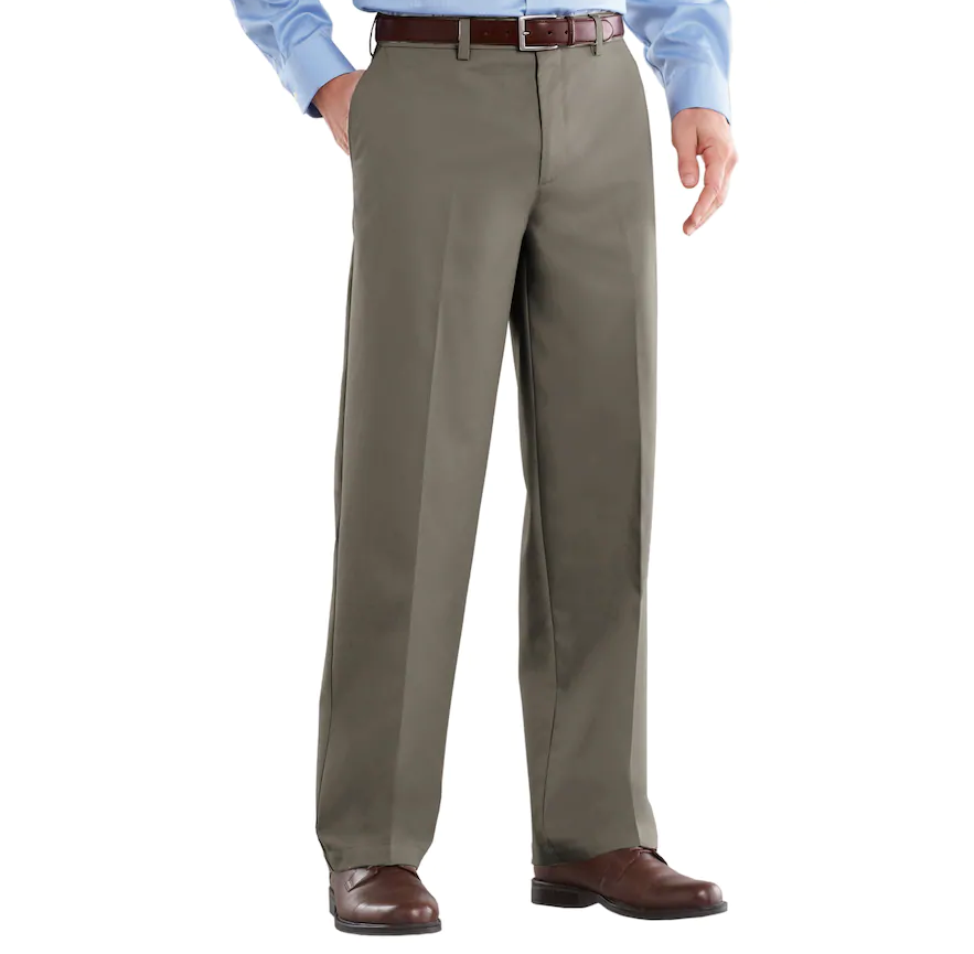 Croft & Barrow Mens Classic Fit Easy Care Flat Front Stretch Khaki Pant 3  Colors