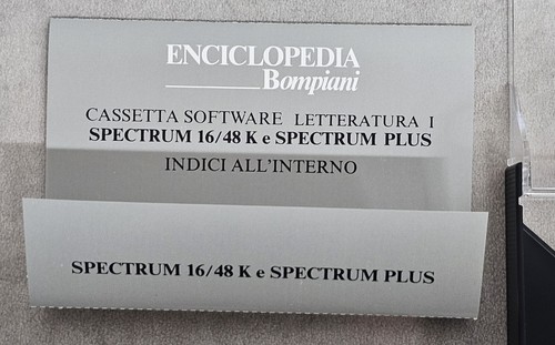 Encyclopédie Bompiani Logiciel Rare Pour Sinclair ZX SPECTRUM - Photo 10/18