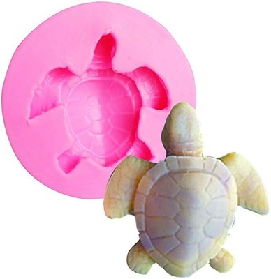 3D Tortoise Sea Turtle Mold Cupcake Topper Decoration Cake Baking Mold 1pc Set