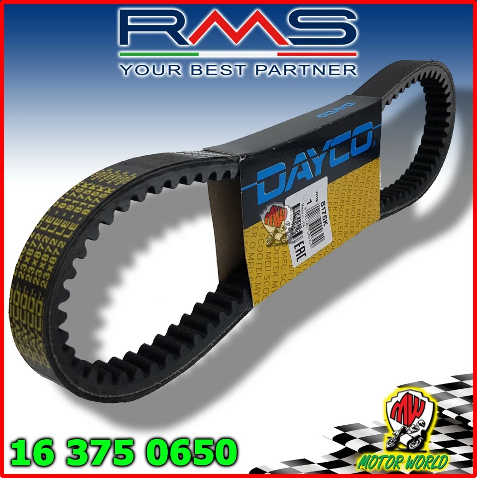 163750650 Courroie Dayco Renforcée pour Benelli Velvet 250 1999 2000 2001 - Photo 1/1
