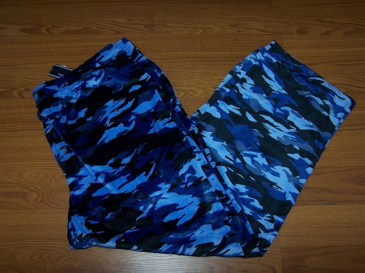Size 3XB Mens Roundtree & Yorke Lounge Pants (Blue Camouflage)) | eBay