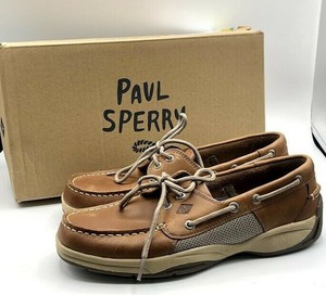 Sperry Men's Intrepid Boat Shoe Tan Size 8 884506595426 | eBay