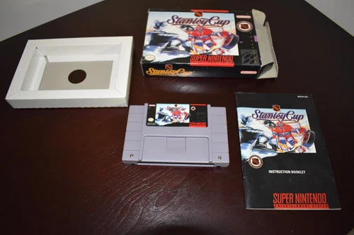 NHL Stanley Cup Hockey SNES Super Nintendo Complete Video Game Vintage