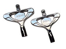 Drum Keys Universal Continuous Motion Speed Drum Tuning  Chrome  Pack of 2