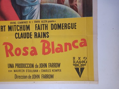 WHERE DANGER LIVES poster - Robert Mitchum Faith Domergue Claude Rains RKO NOIR - 第 6/7 張圖片