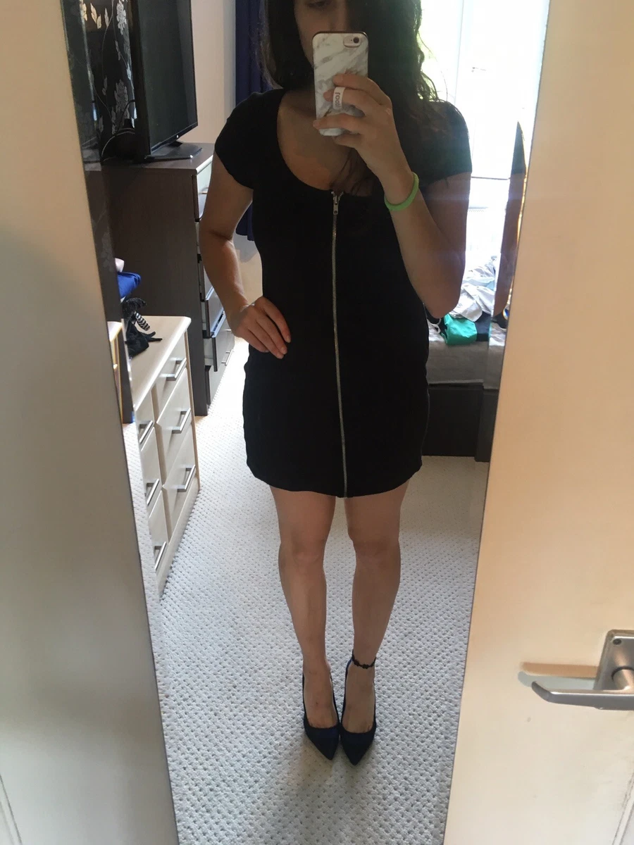 Nasty gal little black dress with zipper size M eBay