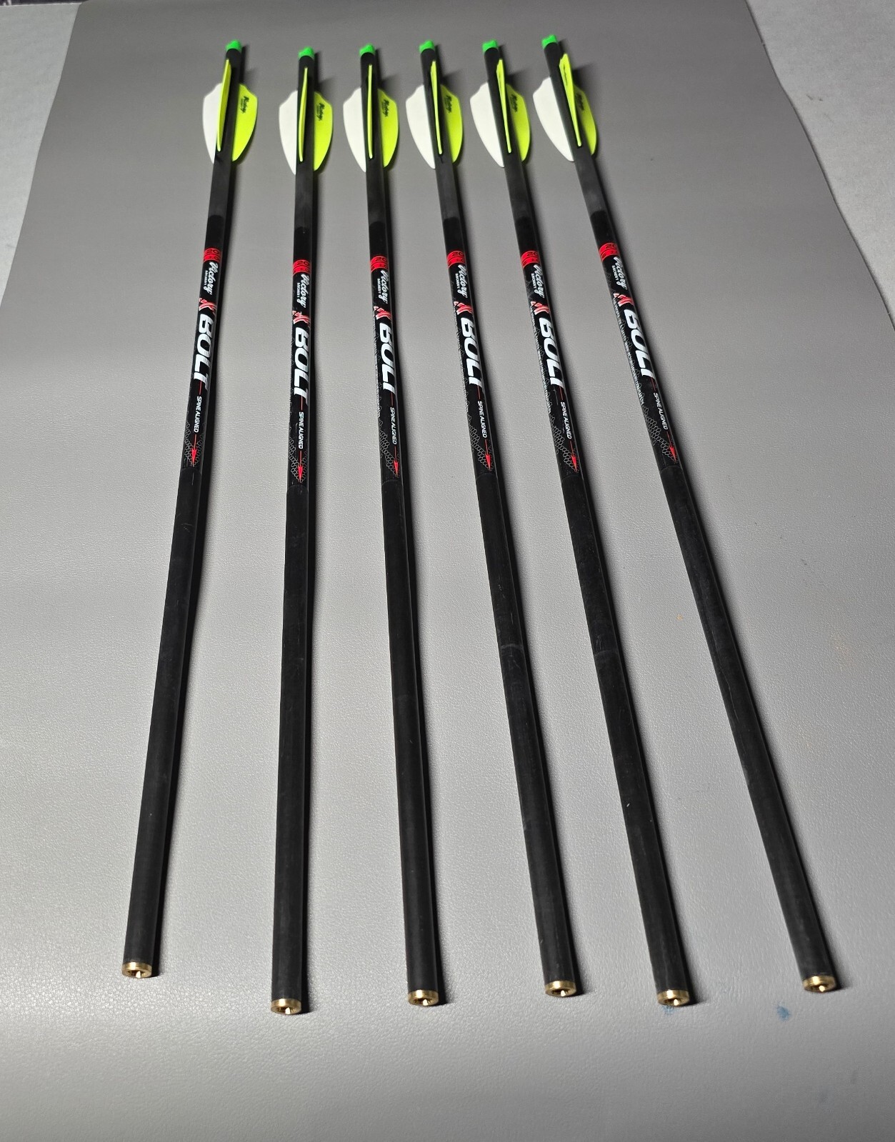 Victory Archery X Bolt Crossbow Moon Nock Bolts 6/Pack Black 20" Mult