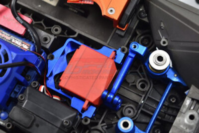 Kit GPM Racing – Support Servo + Biellette + Corne 25T En Aluminium – Pour Traxxas X-Maxx 6S/8S (rouge)