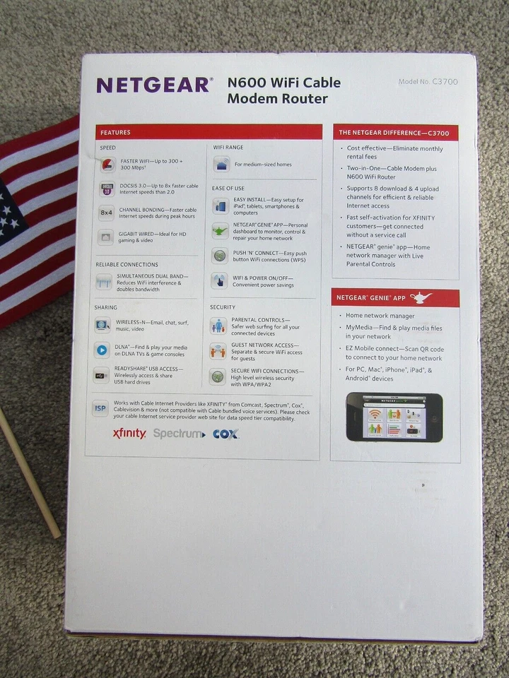 netgear n600 wifi cable modem router - Image 4 of 4