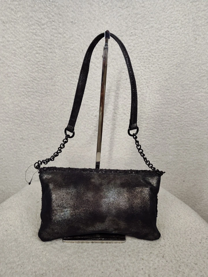 Просто Вера Вера Wang женщин сумочка средний черный блестками застежки наплечная сумка - Изображение 3 из 4