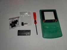 Transparent Green Full Housing Case Shell for Gameboy Color Mario Screen D14