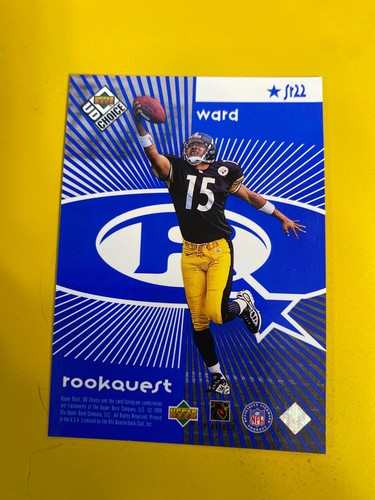 533957 1998 UD Choice Starquest/Rookquest Blue SR22 Kordell Stewart/Hines Ward RC - Bild 2 von 3