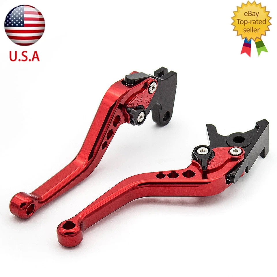 Juego de empuñaduras de embrague de freno cortas CNC para Yamaha FZR600 Genesis RH 1994 1995 Foto 3 de 4