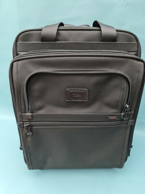 Tumi Alpha Black Ballistic Tall International Aktentasche Gepäck auf Rollen 26126DH
