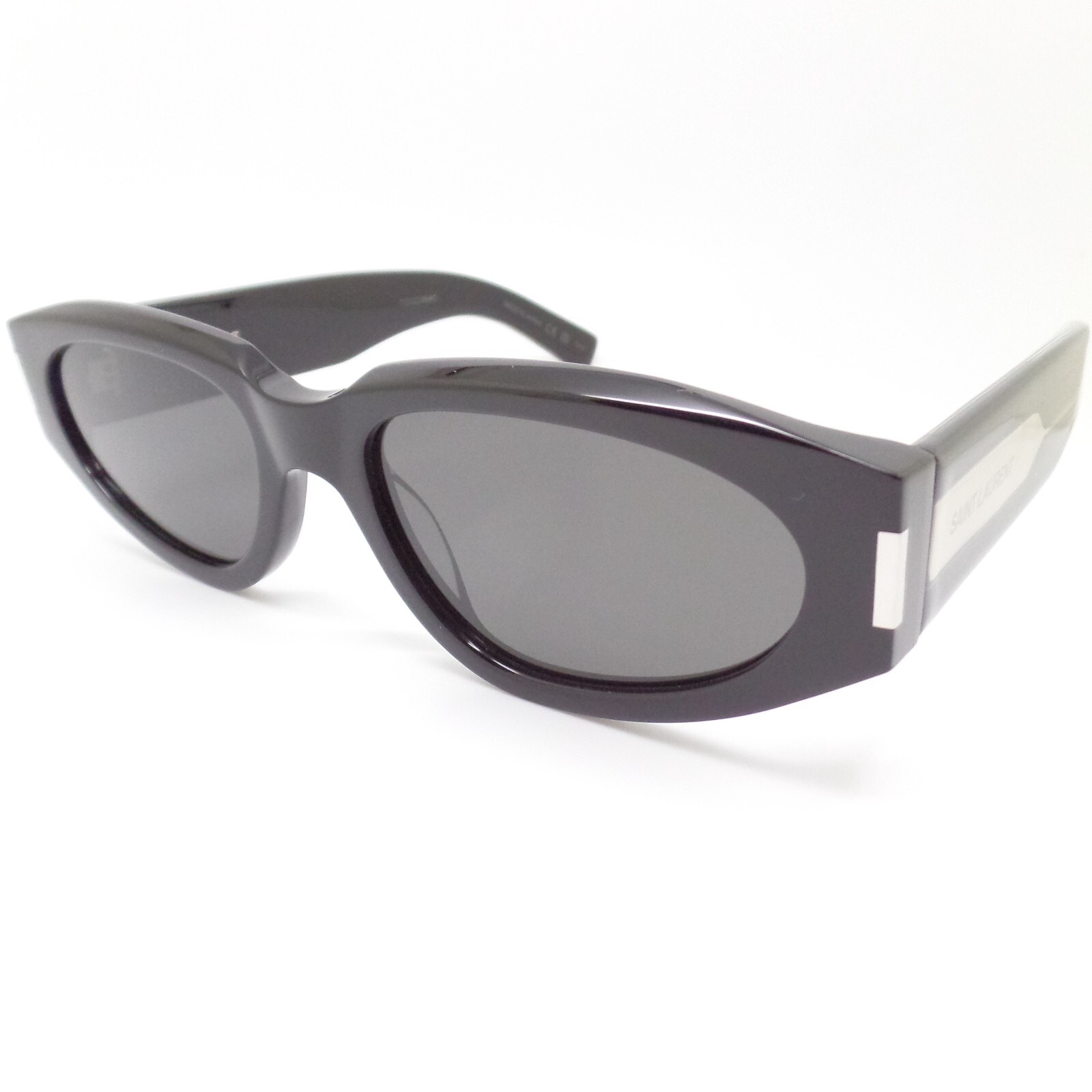Saint Laurent SL 618 001 56 mm nero grigio occhiali nuovi montatura autentici