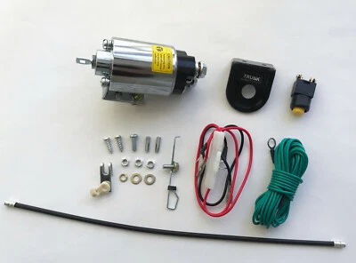 New 50lbs Chrome Trunk Solenoid Shaved Door Handle Popper Kit - Image 1 of 2