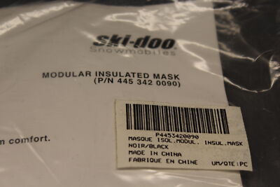 NOS BRP Ski-Doo Snowmobile Modular Insulated Face Mask 4453420090