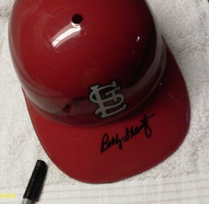 Bobby Shantz Autographed St. Louis Cardinals Batting Helmet #2 w/COA 