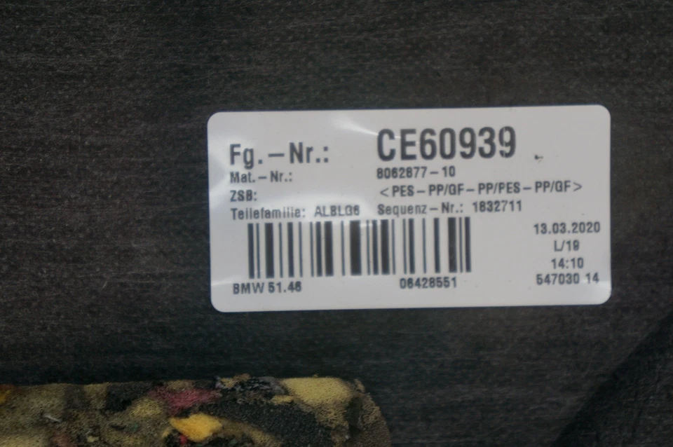 Жалюзи роликовые на заднее стекло козырек 8062877 BMW 750i XDrive G12 2016-2022 - Изображение 2 из 4