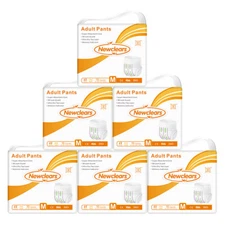 Newclears Adult Incontinence Absorbent Underwear Diapers for Men Women, M, 60ct
