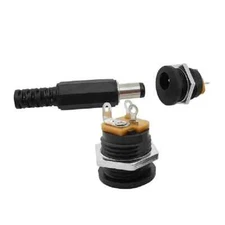 5Pcs DC-022 12V 3A 5.5 x 2.1mm Plastic Male Plugs and Female Sockets DC Power
