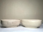 VTG MCM Set of 2 Haeger Planters Pottery USA #3829 Beige Speckled Oval 8" Boho