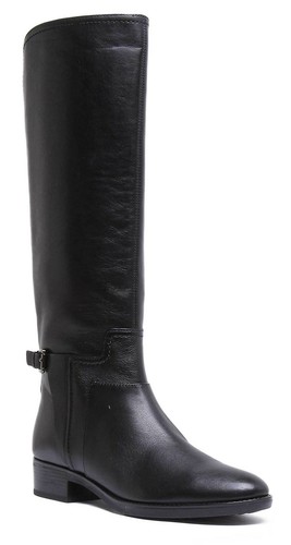 Geox Felicity Womens Leather Knee High Riding Boots In Black UK Sizes 3 - 8  | eBay