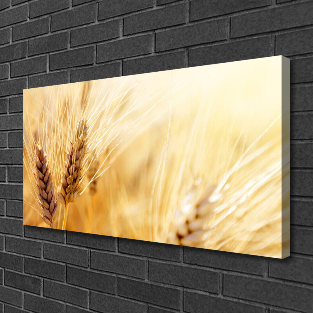 Photo sur toile blé champêtre pour une décoration de salon chaleureuse