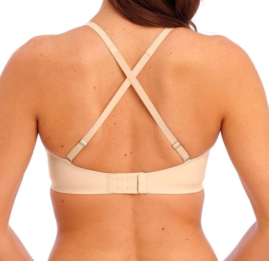 Wacoal Ines Secret Bra Frappe 32C Padded Push Up Plunge T-Shirt Multiway 601014 - Imagem 2 de 4