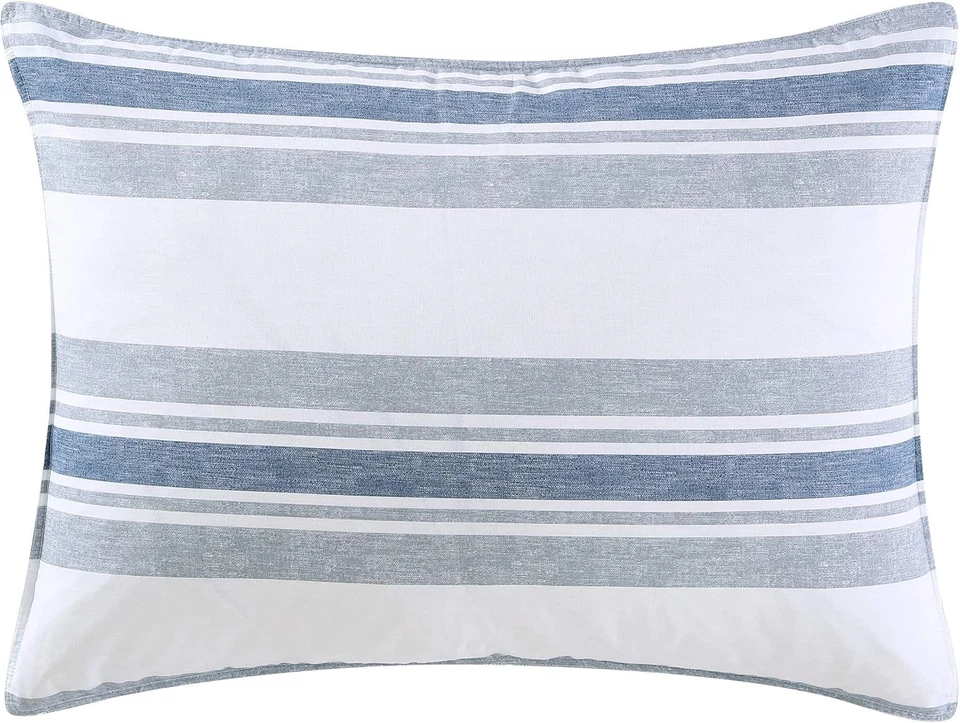 Nautica - Juego de edredón doble/doble XL, ropa de cama tejida reversible a juego Foto 4 de 4