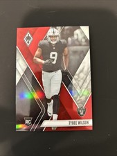 2023 Panini Phoenix - Rookies Tyree Wilson #142 Red /250 (RC) Raiders