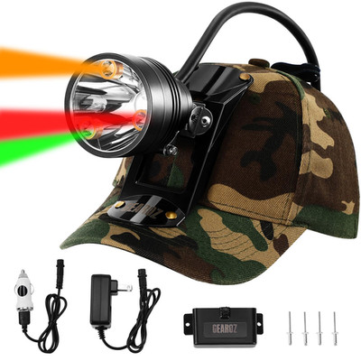 Gearoz Coon Hunting Lights Headlamp For Coyotes Hog Predators 10W Rechargeable