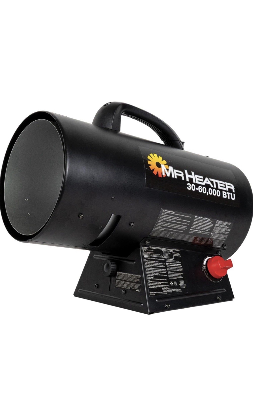 Mh60qfav 60000btu Portable Propane Forced Air Heater - Black