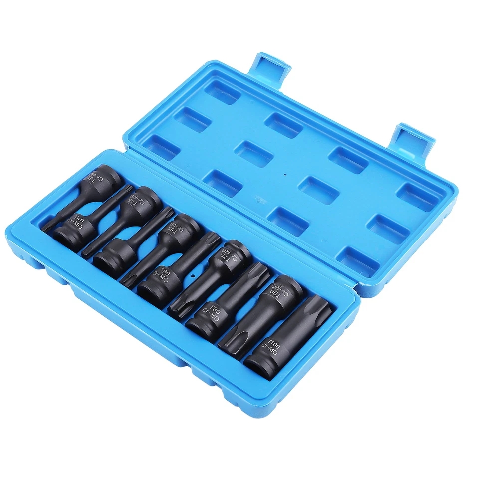 Conjunto de bocados de soquete de impacto 10X 1/2 polegadas 3 polegadas estrela de impacto extra longa