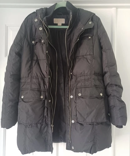 Piumino lungo donna Michael Kors grigio medio