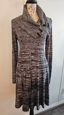 NWOT David Buchman Y2K Cowl-Neck Long sleeve sweater dress