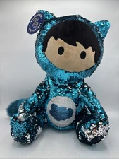 New SALESFORCE 25th ANNIVERSARY Sequin Plush Doll ASTRO character - RARE FIND