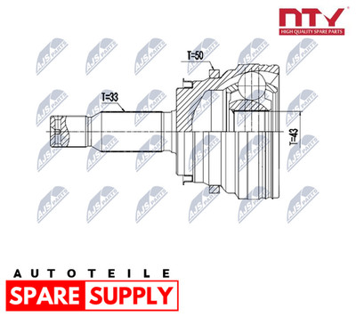 GELENKSATZ, ANTRIEBSWELLE FÜR MITSUBISHI CHALLENGER MONTERO NTY NPZ-MS-064